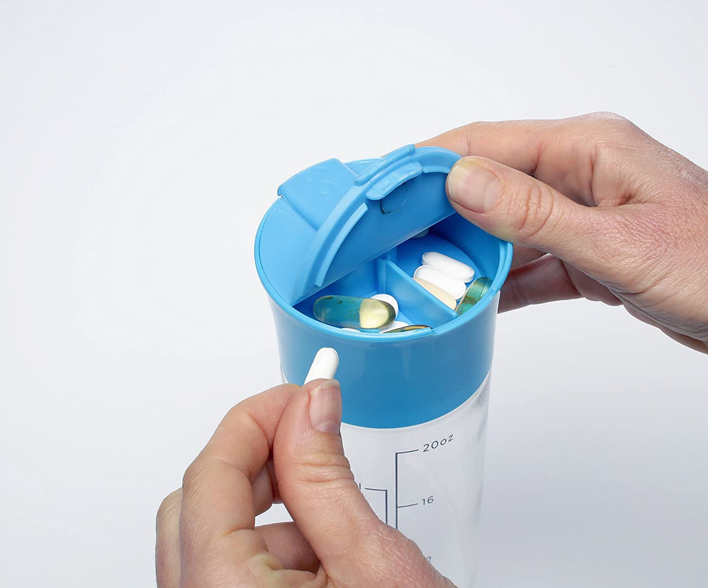 Sabi Carafe Pill Box + Water Bottle