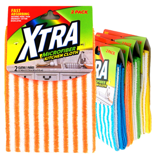 XTRA Microfiber Kitchen Cloth 2pk 15.75" x 16.69"
