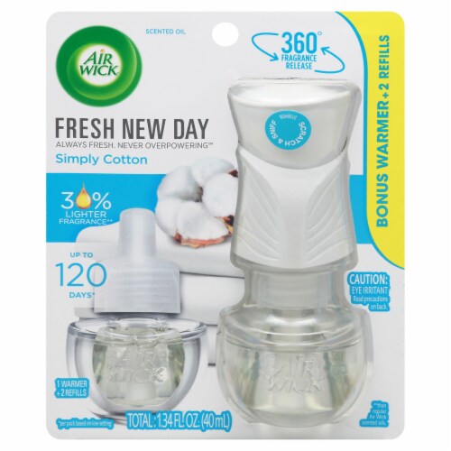 Air Wick Scented Oil Warmer + Refill 4/1ct