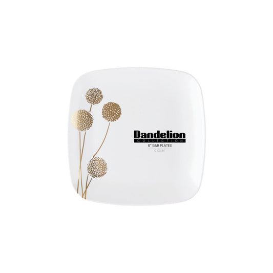 Dandelion Collection Square Plates 10CT