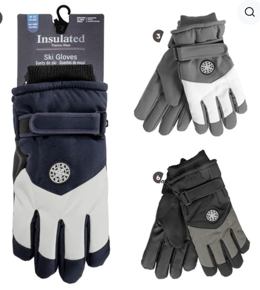 Insulated Men's Ski Gloves