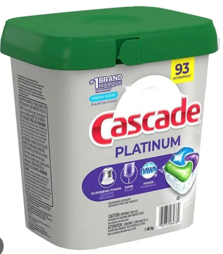 Cascade Platinum Plus Dishwasher Detergent 81CT - Fresh Scent