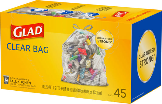 GLAD Recycling Drawstring Trash Bags