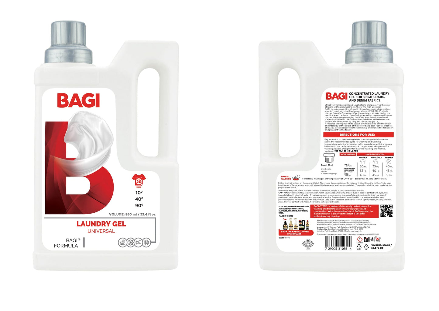 BAGI Concentrated Laundry Gel 950mL