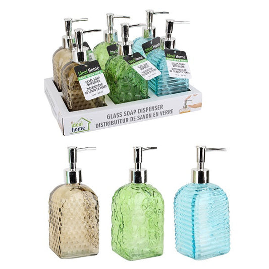 Ideal Home Glass Soap Dispenser