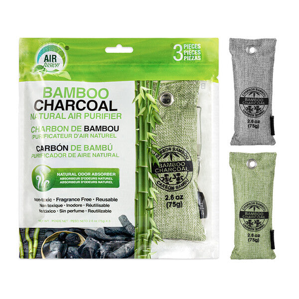 Air Fusion Bamboo Charcoal Natural Air Purifier 3PK