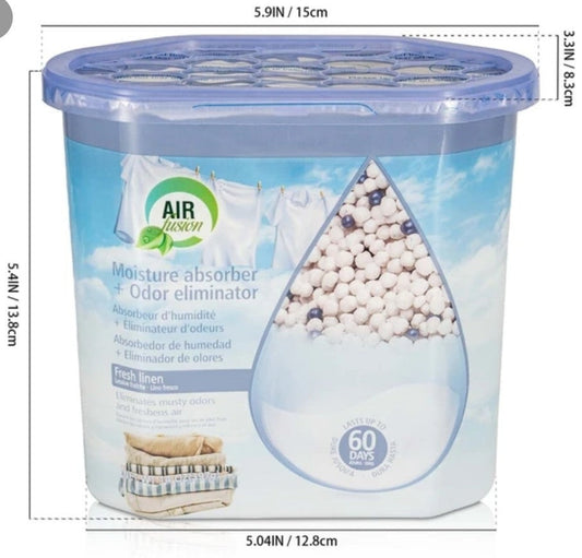 Air Fusion Moisture Absorber + Odor Eliminator 12/14oz.