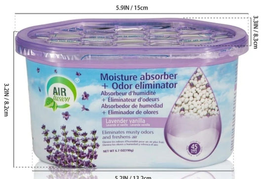 Air Fusion Moisture Absorber + Odor Eliminator 24/6.7oz Fresh Linen