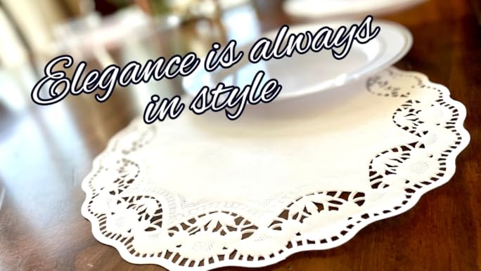 Amscan Disposable Scalloped Paper Doilies - White