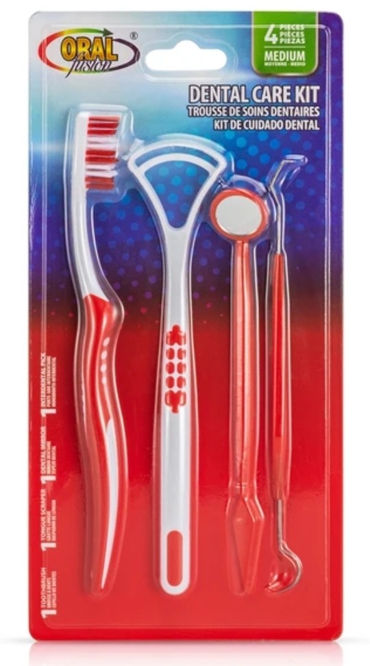 Oral Care Kit Medium Brush 4CT