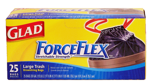 Glad Forceflex Trash 30Gallon