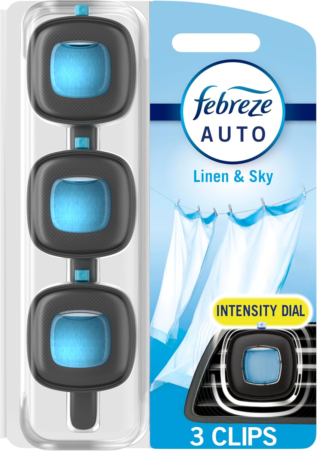 Febreze Car Vent Clips Air Freshener 3ct 8/.06oz