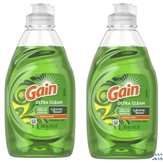 Gain Ultra Clean Dishwashing Liquid 8oz.