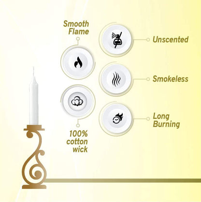 Lerner Standard 3 Hours Shabbos Candles 8/72Ct