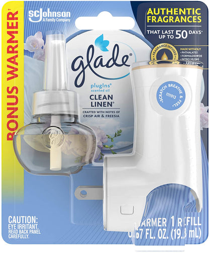 Glade Plugin Scented Oil Started Kit (Warmer + Refill) 5/1ct