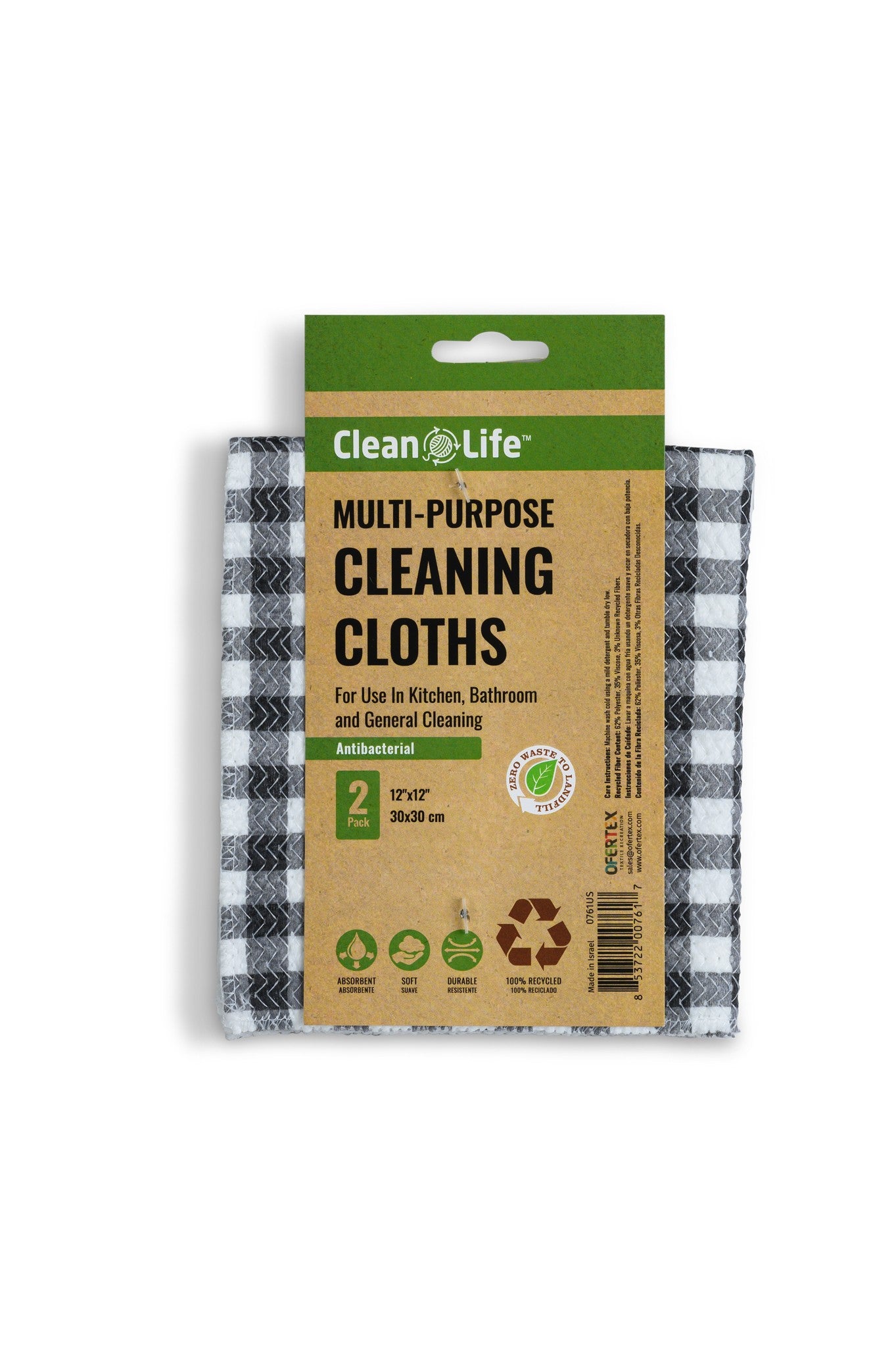 Ofertex Clean Life Antibacterial Cleaning Cloths