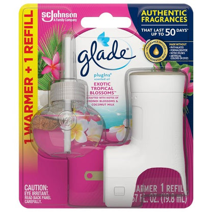 Glade Plugin Scented Oil Started Kit (Warmer + Refill) 5/1ct