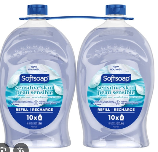Softsoap Liquid Hand Soap 80oz Refill Sensitive Skin