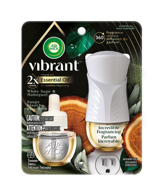 Air Wick Scented Oil Warmer + Refill 4/1ct