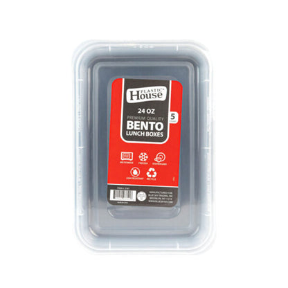 Plastic House Bento Microwave Container with Lids