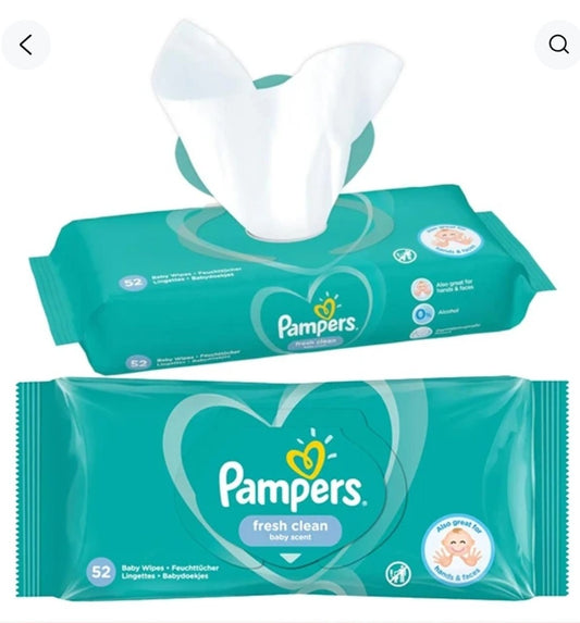 Pampers Baby Wipes Refill 12/52ct