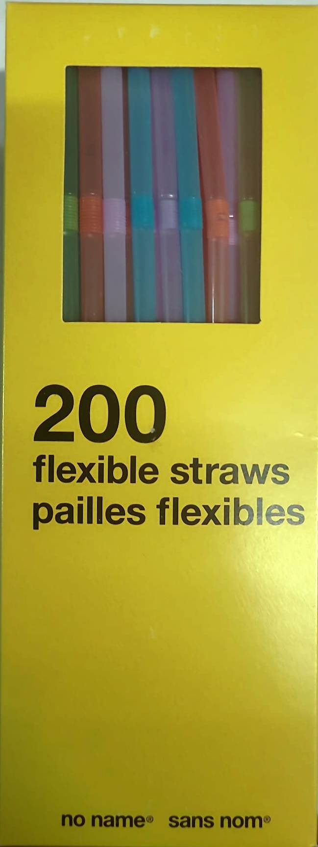 Flexible Straws Neon Colors 200ct