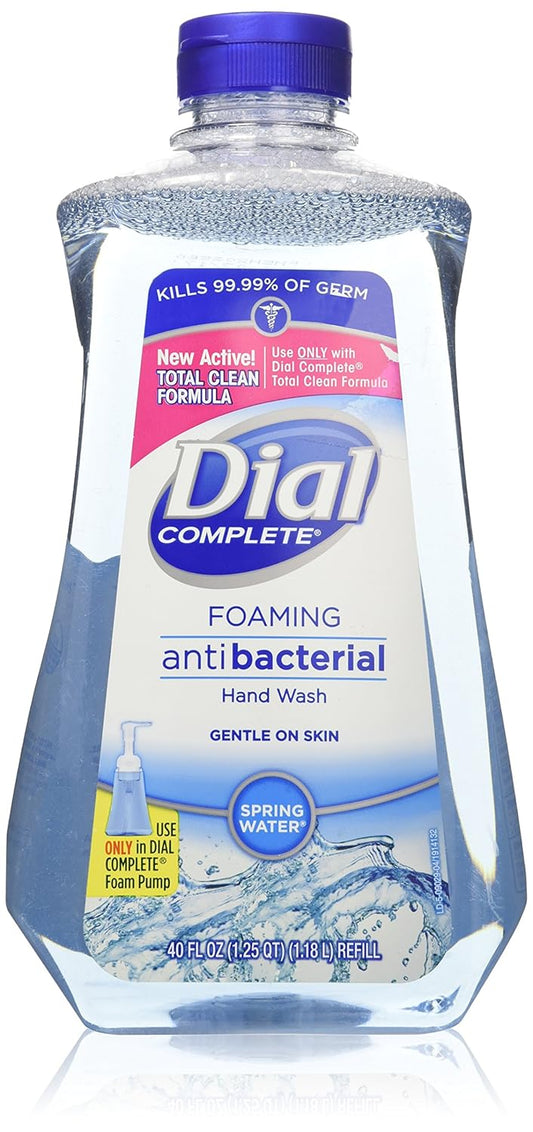 Dial Complete Foaming A/B Hand Wash 40oz Refill Spring Water