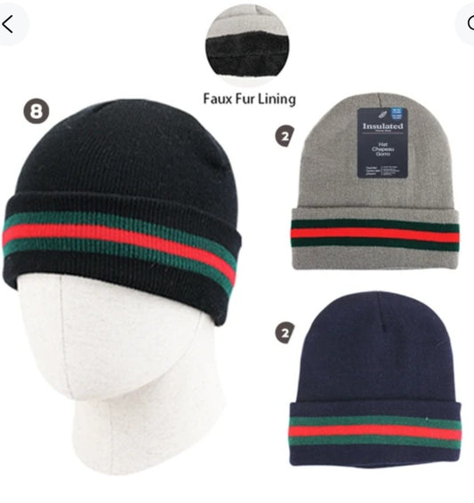 Thermaxxx Hat Men Faux Fur Lining
