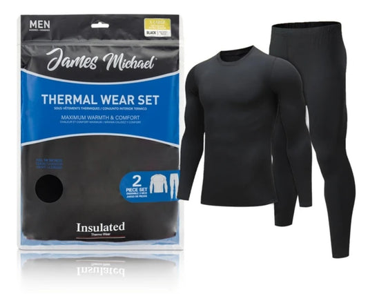 James Michael Men's Thermal Set Black