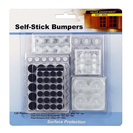 My Helper Self-Stick Rubber/Foam Bumpers 120 pcs.
