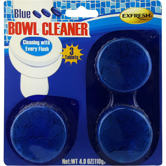 EXFRESH Blue Bowl Cleaner 3Ct