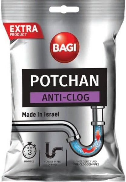 Bagi Potchan Anti-Clog 70g Granules For Blocked Drains & Sewers Kitchen & Bathroom