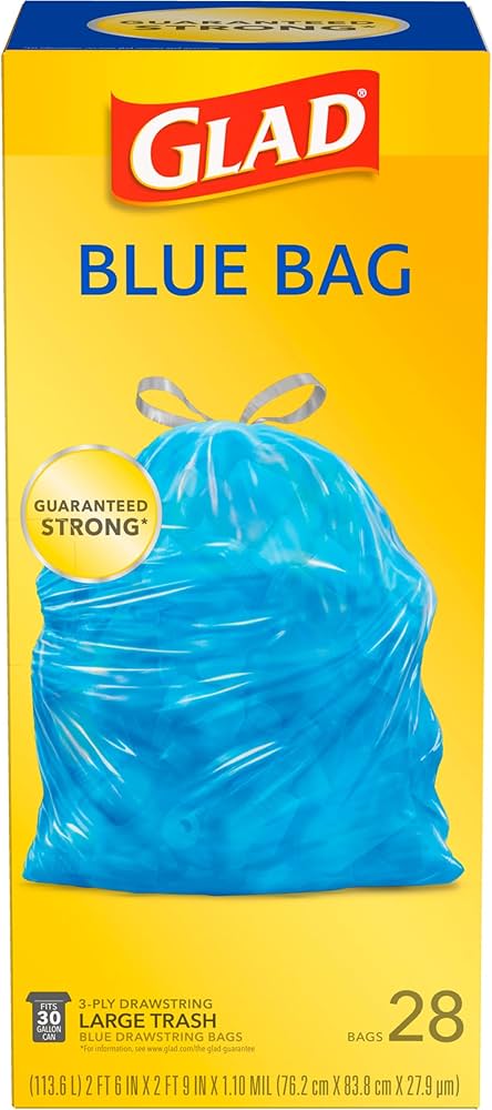 GLAD Recycling Drawstring Trash Bags