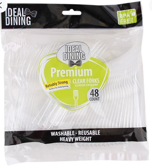 Ideal Dining Heavy Duty Premium Plastic Cutlery
