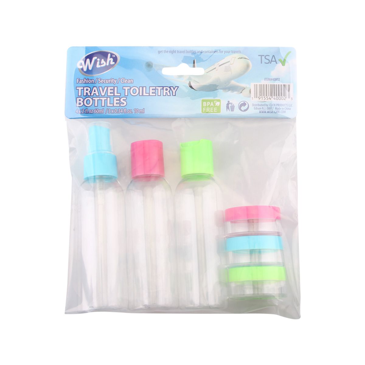 Wish Toiletry Bottle Set 7ct