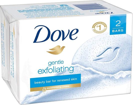 Dove Gentle Exfoliating Soap - 2 bars 4oz