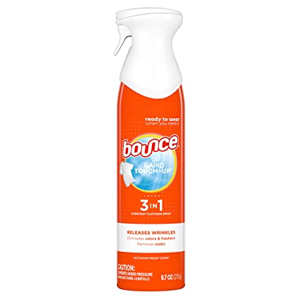 Bounce Rapid Touch-Up 3 In 1 Clothing Spray 9.7oz Removes Static