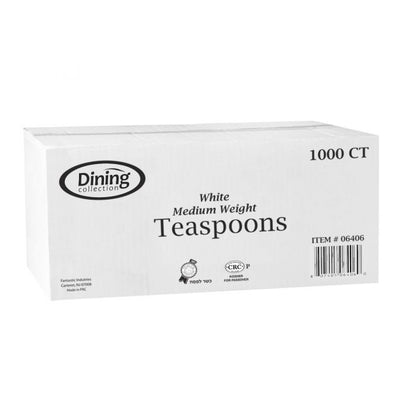 Dining Collection Plastic Cutlery 1000CT - White