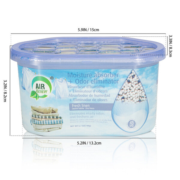 Air Fusion Moisture Absorber + Odor Eliminator 24/6.7oz Fresh Linen