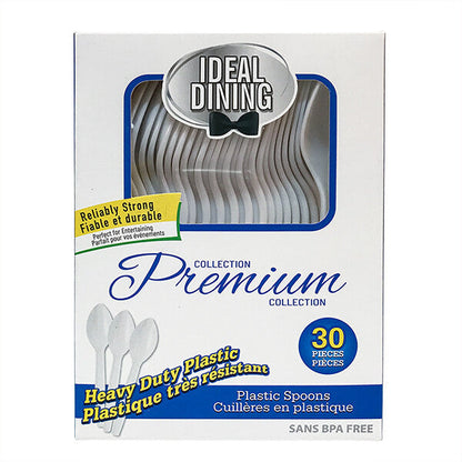 Ideal Dining Box Heavy Duty Plastic Cutlery 30pk