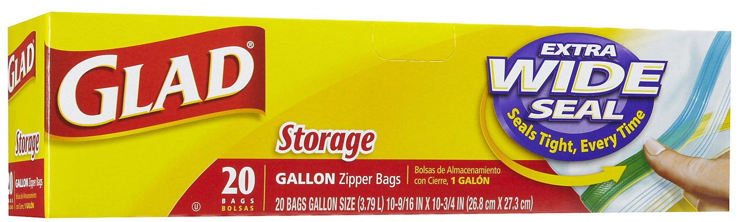 GLAD Zipper Bags