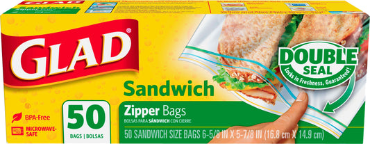 GLAD Zipper Sandwich Bags