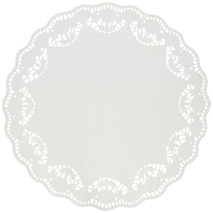 Amscan Disposable Scalloped Paper Doilies - White