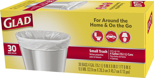 GLAD Small Trash Bags 6/30ct