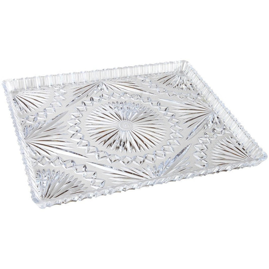 Crystal Look Rectangular Tray 13"x10.63"
